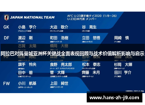 阿拉巴对阵曼城亚洲杯关键战全面表现回顾与战术价值解析影响与启示 阿拉巴对阵曼城亚洲杯关键战全面表现回顾与战术价值解析影响与启示
